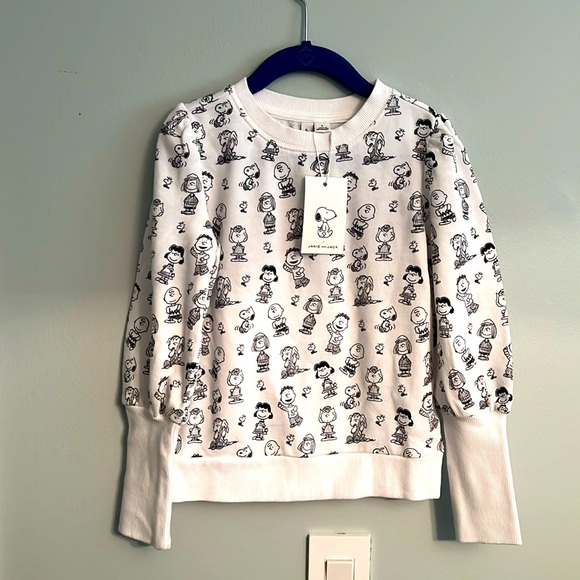 janie abd jack Other - JANIE & JACK PEANUTS LITTLE GIRLS TOP / SWEATSHIRT NWT 42.00